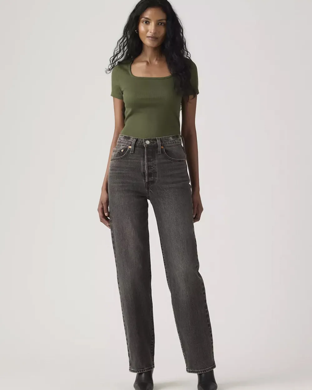 Levi's Ribcage Full Length Jeans - Automate Me^ Bottoms