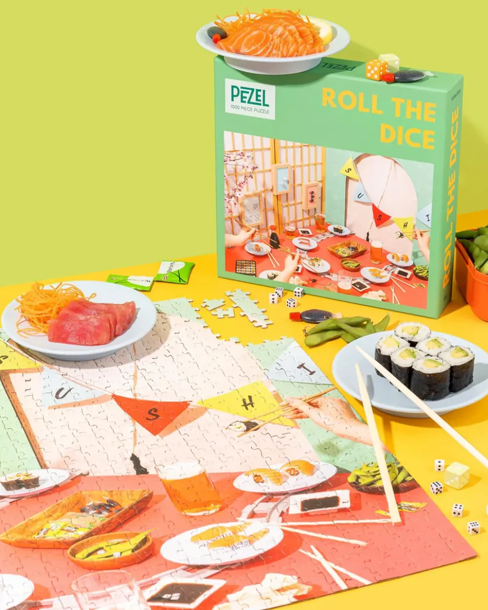 Pezel Puzzles Roll the Dice - 1000 Piece Jigsaw Puzzle^ Games + Activities