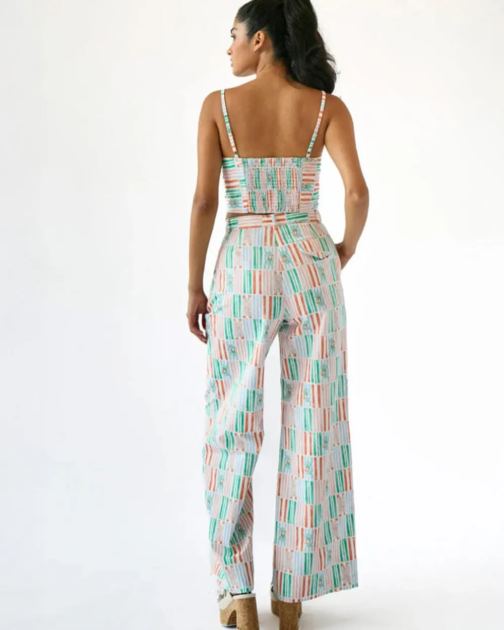 Rachel Antonoff Rose Pants - Beach Chairs^ Bottoms