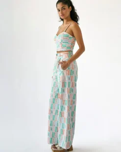 Rachel Antonoff Rose Pants - Beach Chairs^ Bottoms