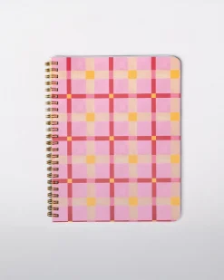 ban.do Rough Draft Mini Notebook - Pink Plaid^ Notebooks + Folders