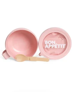 Helio Ferretti Co Round Bon Appetit Lunch Box - Pink^ Bags
