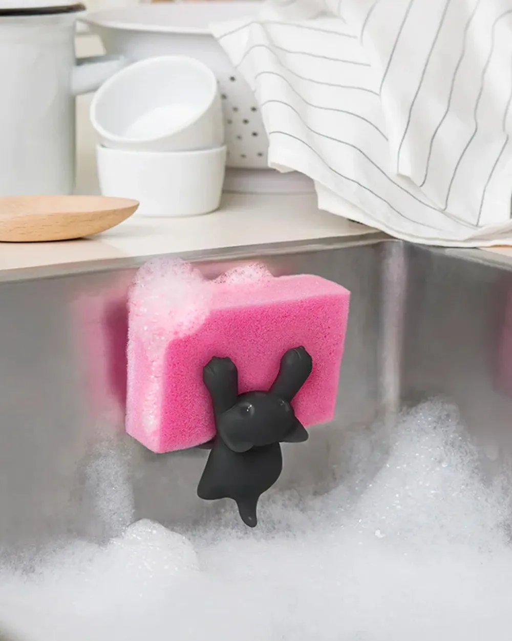 OTOTO Scrubby Cat Sponge Holder^ Kitchen + Bar