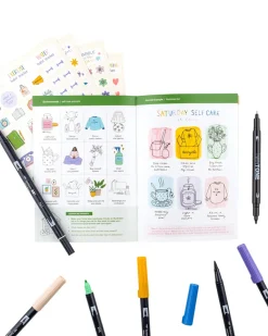 Tombow Self-Care Journaling Kit^ Writing Supplies|Stickers + Tape