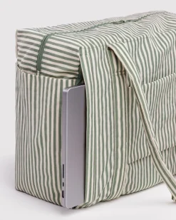 Baggu Small Cloud Carry-On Bag - Sage Stripe^ Bags