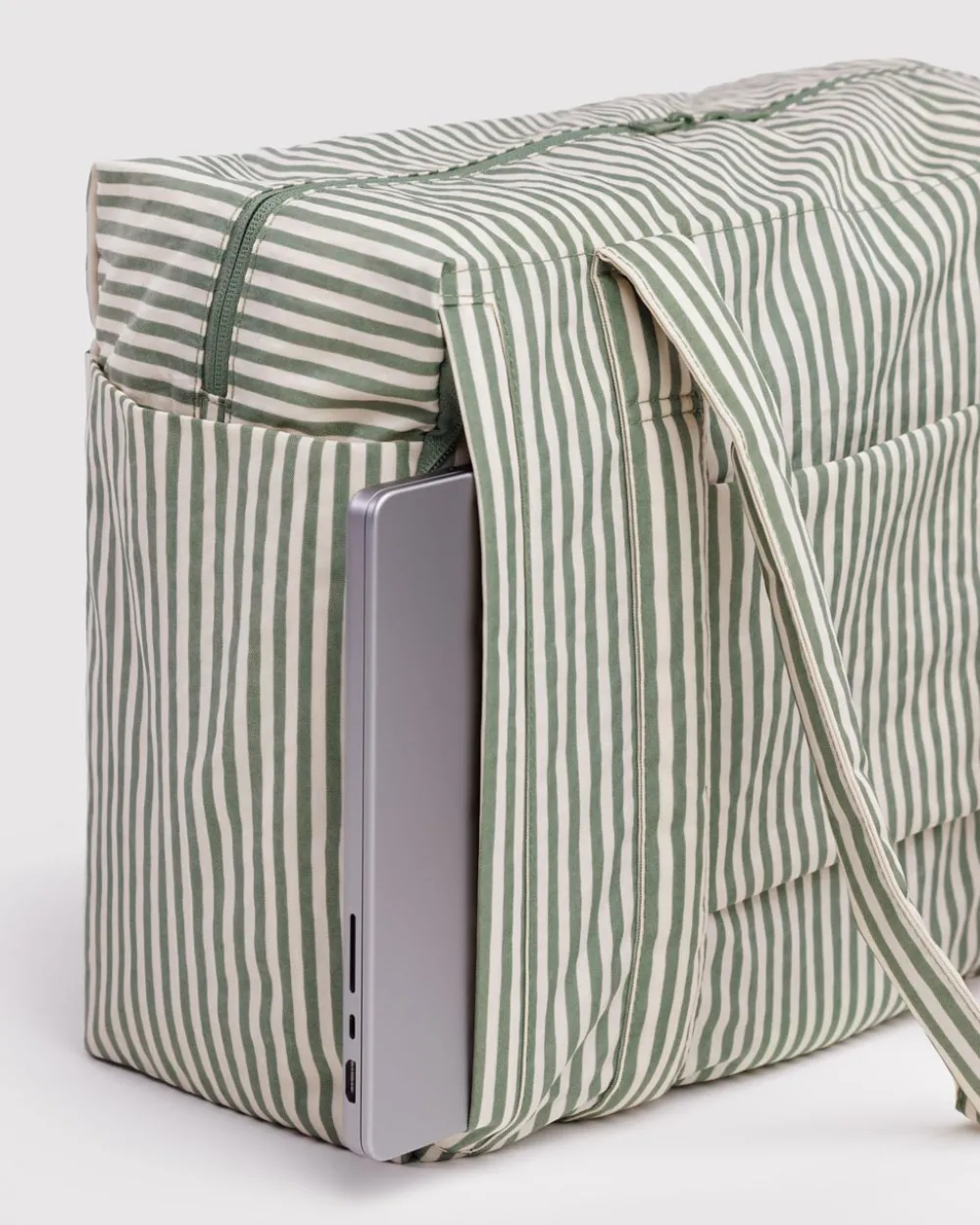 Baggu Small Cloud Carry-On Bag - Sage Stripe^ Bags