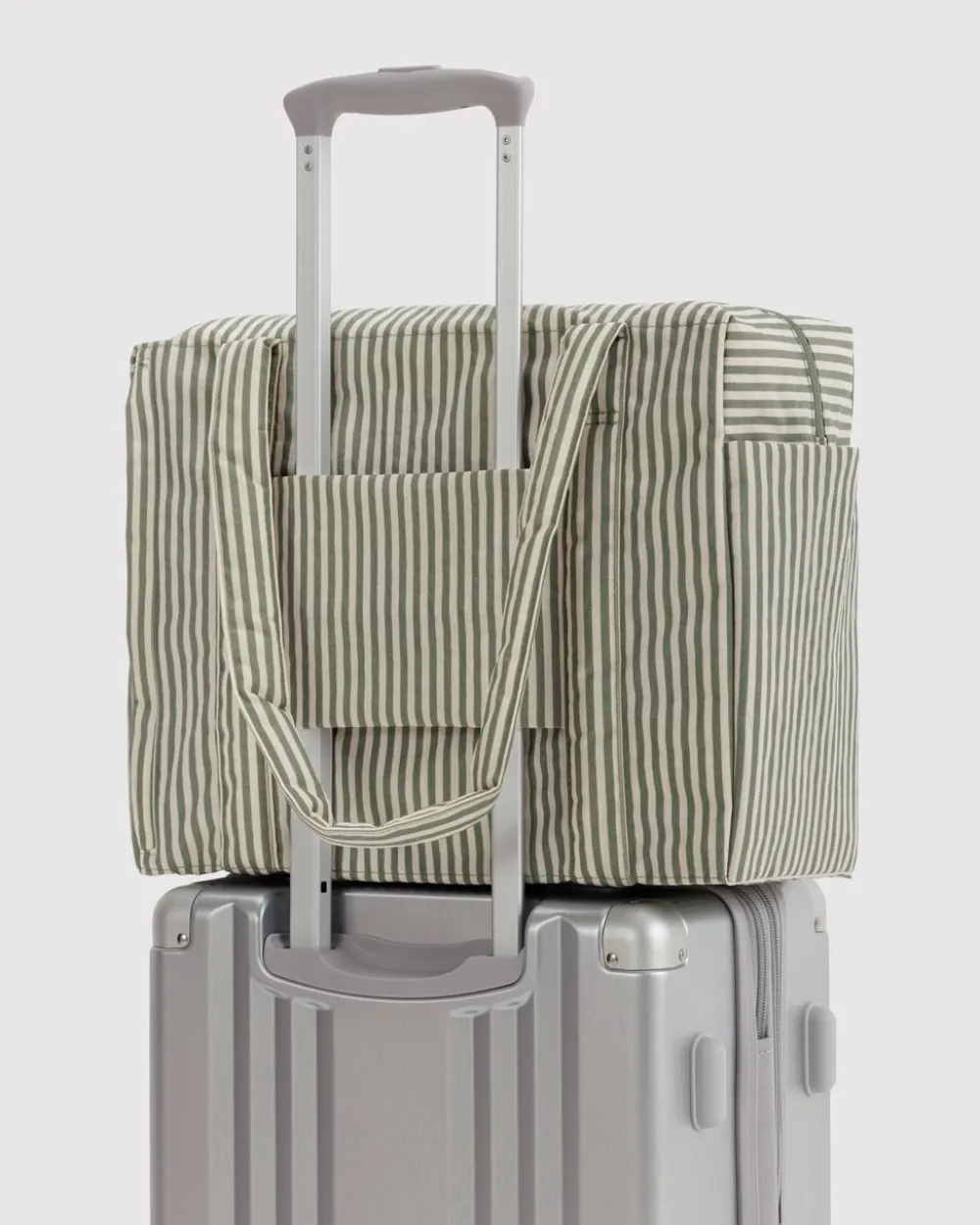 Baggu Small Cloud Carry-On Bag - Sage Stripe^ Bags