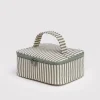 Baggu Small Cosmetic Case - Sage Stripe^ Travel Accessories|Bags