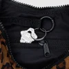 Baggu Small Nylon Crescent Bag w/ Key Leash - Leopard^ Bags