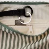 Baggu Small Nylon Crescent Bag w/ Key Leash - Sage Stripe^ Bags