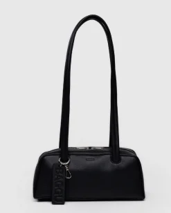 Baggu Small Recycled Leather Bowler Bag - Black^ Bags
