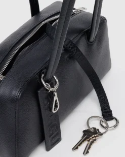 Baggu Small Recycled Leather Bowler Bag - Black^ Bags