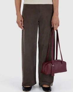 Baggu Small Recycled Leather Bowler Bag - Mahogany^ Bags
