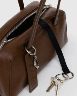 Baggu Small Recycled Leather Bowler Bag - Brown^ Bags
