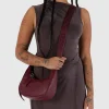 Baggu Small Recycled Leather Crescent Bag - Mahogany^ Bags
