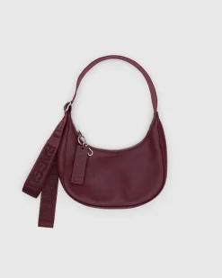Baggu Small Recycled Leather Crescent Bag - Mahogany^ Bags