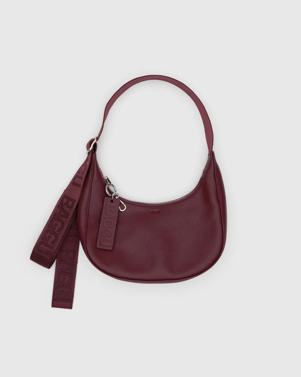 Baggu Small Recycled Leather Crescent Bag - Mahogany^ Bags