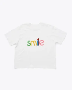 ban.do Smile Boxy Tee - Ivory^ Tees + Sweatshirts