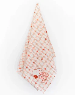 Three Potato Four Snoopy Cherry Basket Tea Towel - Red^ Kitchen + Bar