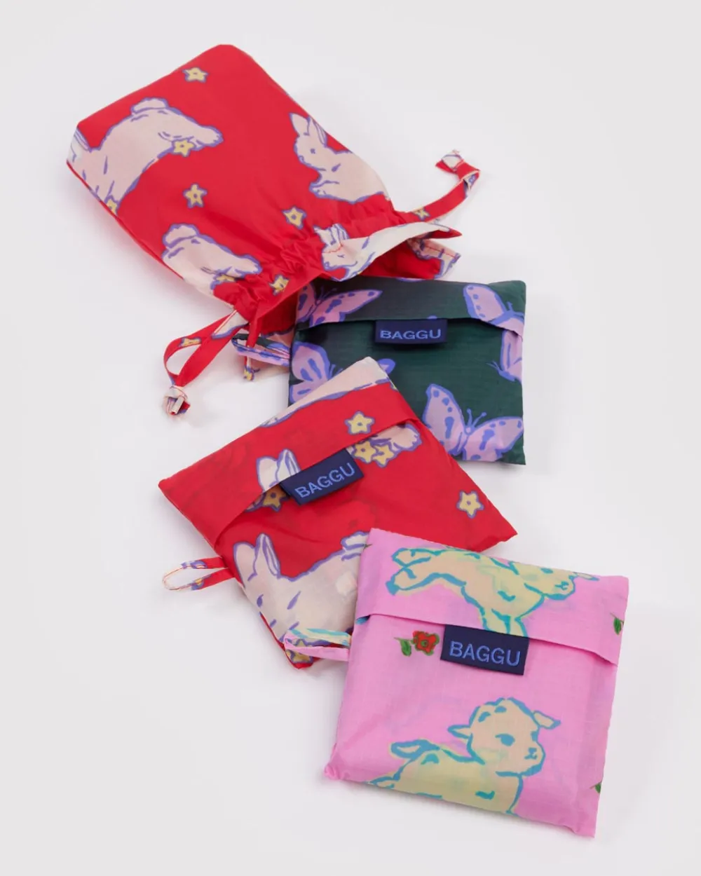 Baggu Standard Set of 3 - Spring Animals^ Bags