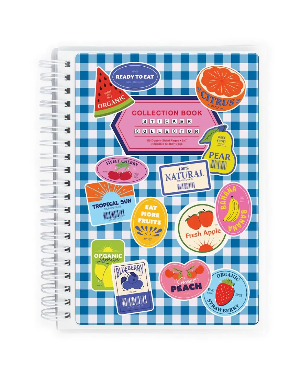 Sadie's Stickers Sticker Book - Fresh Fruit Labels^ Stickers + Tape