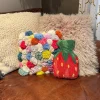 ban.do x Peking Handicraft Strawberry Candy Hook Pillow^ Home + Décor