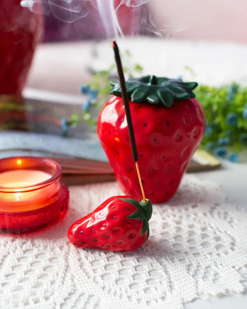 A Shop of Things Strawberry Incense Holder^ Candles + Home Fragrance|Home + Décor