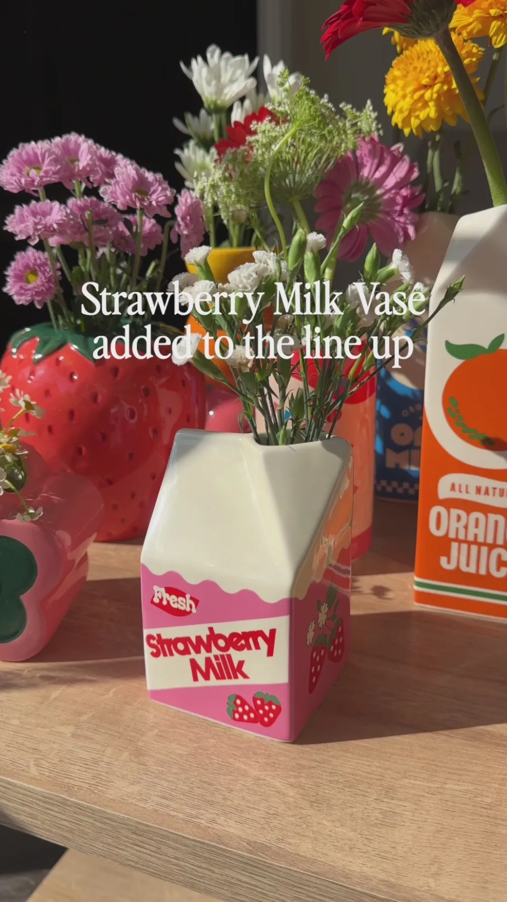 ban.do Strawberry Milk Vase^ Home + Décor
