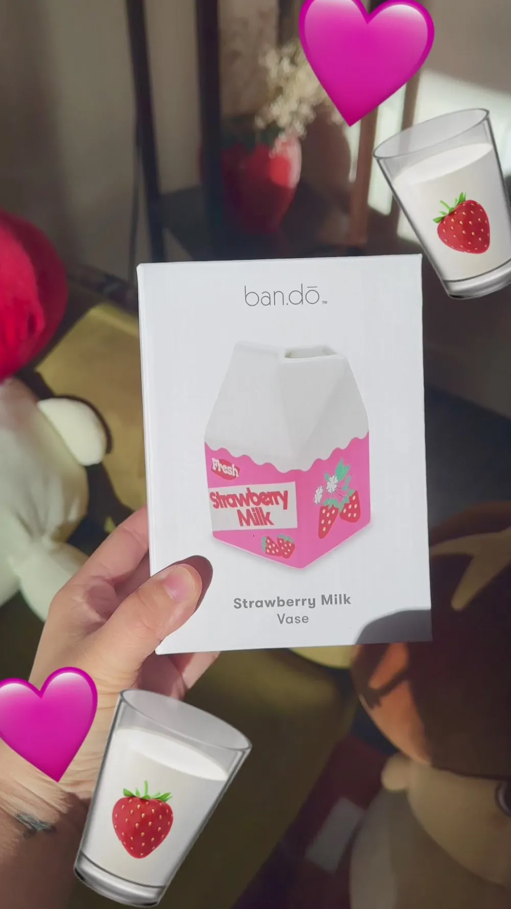 ban.do Strawberry Milk Vase^ Home + Décor