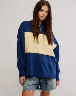 Free People Strawberry Sweatshirt - Oceana Combo^ Tees + Sweatshirts