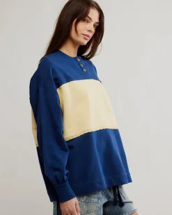 Free People Strawberry Sweatshirt - Oceana Combo^ Tees + Sweatshirts