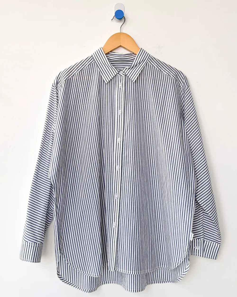 Le Bon Shoppe Striped Light Weight Owen Shirt - Denim Stripe^ Tops