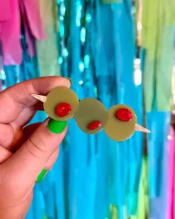 The Peach Fuzz Stuffed Olive Hair Clip Set^ Hats + Hair
