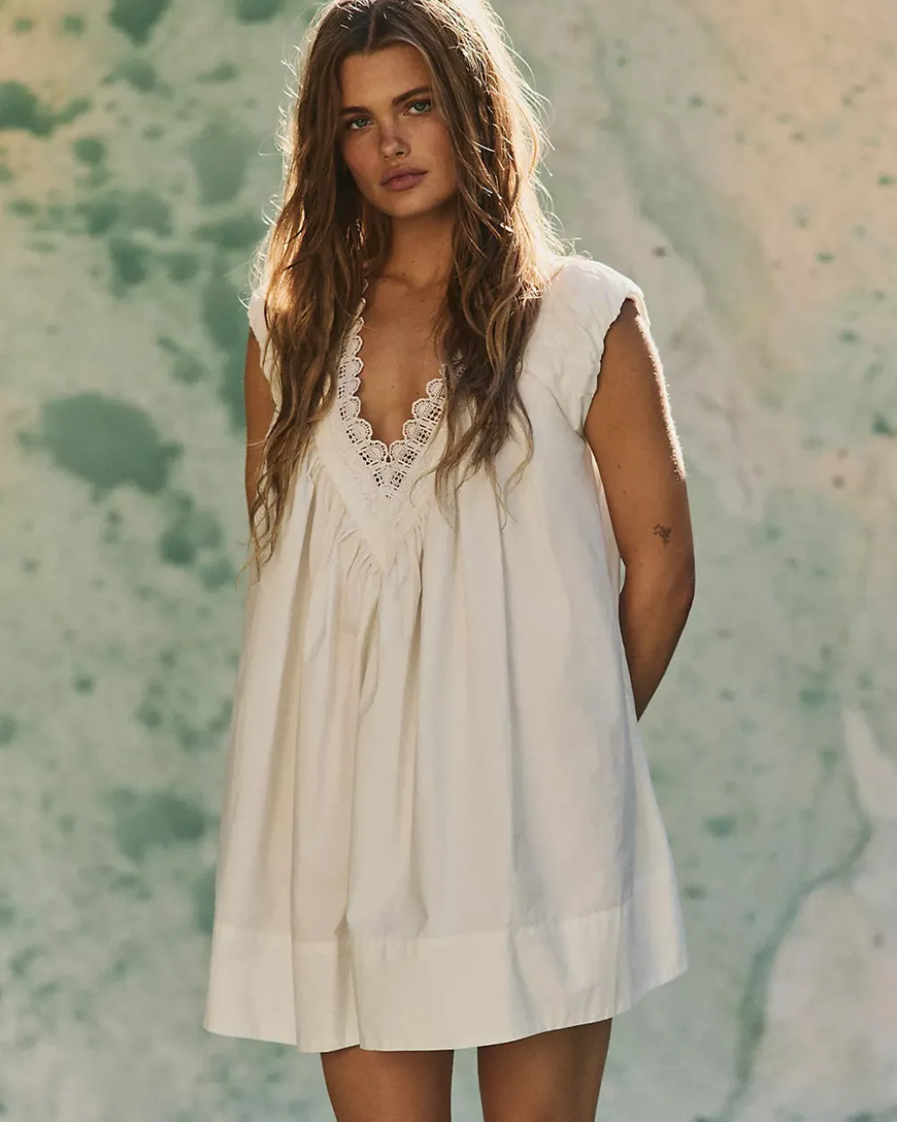Free People Sundazed Mini Dress - Sugar Swizzle^ Dresses + Jumpsuits