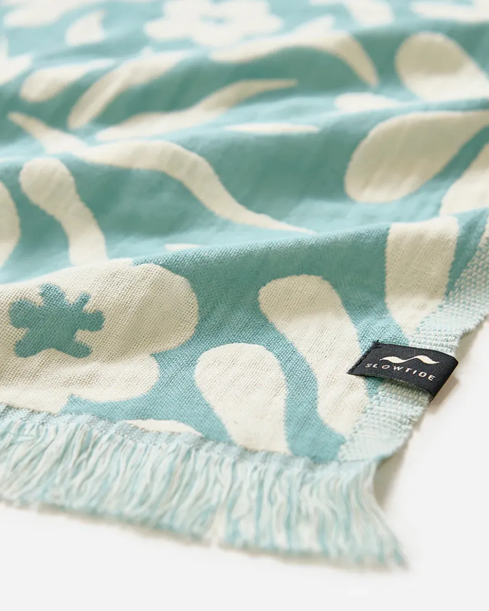 Slowtide Sunny Driftweave Turkish Towel - Sky Blue^ Home + Décor