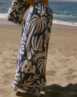 Slowtide Sunny Woven Towel - Dusty Blue^ Home + Décor