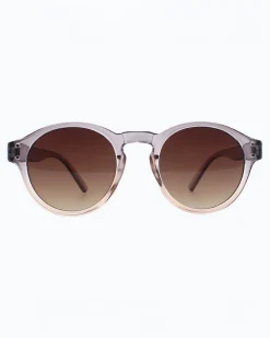 Jaxy Eyewear Sunset Theory Vintage Round Sunglasses - Grey^ Hats + Hair