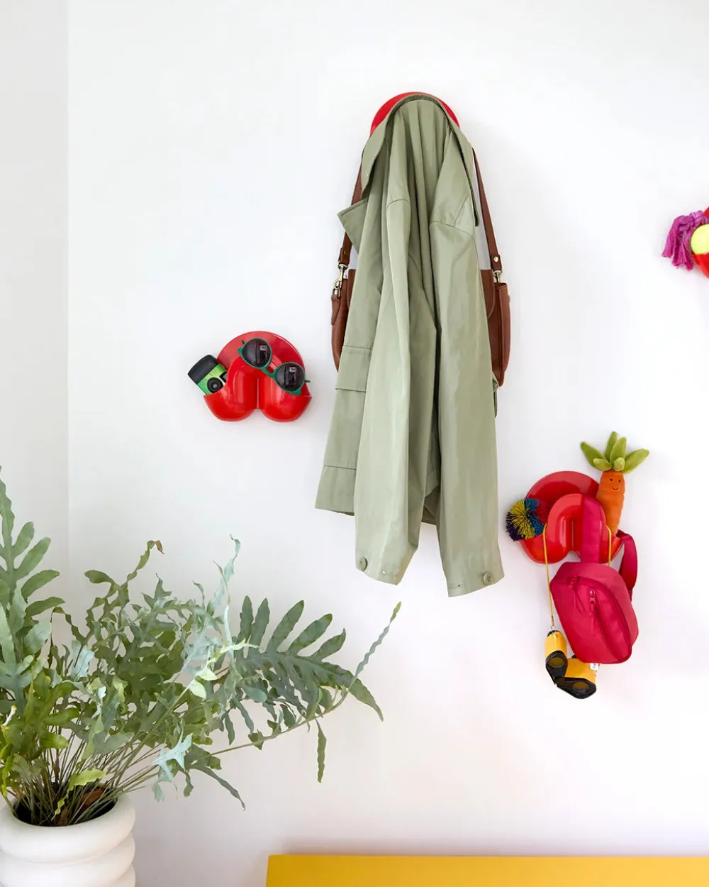 Heller Swell Mini Wall Organizer - Red Orange^ Home + Décor