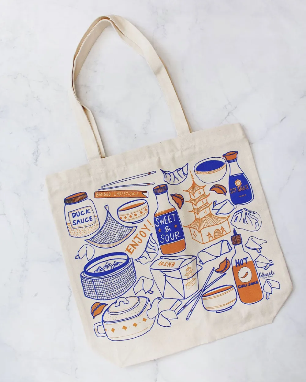 Calhoun & Co. Thank You - Enjoy Tote Bag^ Bags