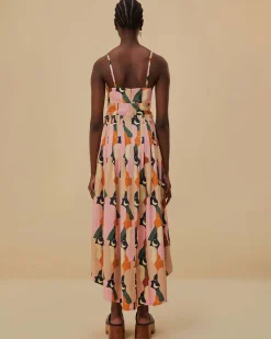 Farm Rio The Kiss Multicolor Sleeveless Midi Dress^ Dresses + Jumpsuits