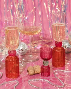 ban.do Tipsy Turvy Double Shot Glass - Pink^ Kitchen + Bar