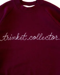 ban.do x Best Regards Trinket Collector Chainstitch Sweatshirt - Burgundy^ Tees + Sweatshirts