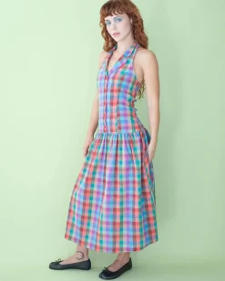 Lisa Says Gah Vaughn Dress - Colorburst Plaid^ Dresses + Jumpsuits