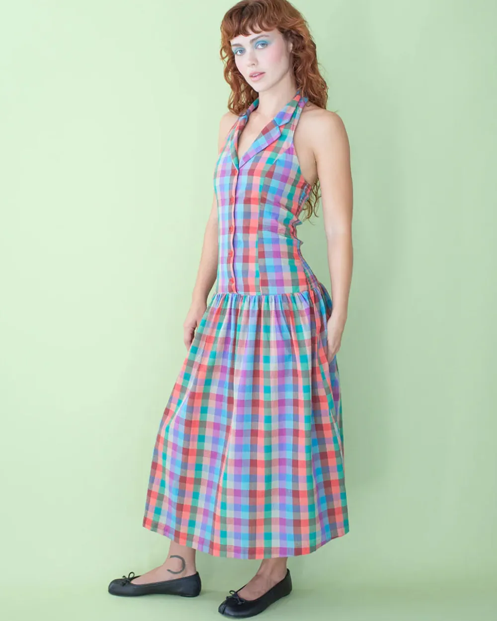 Lisa Says Gah Vaughn Dress - Colorburst Plaid^ Dresses + Jumpsuits