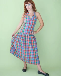 Lisa Says Gah Vaughn Dress - Colorburst Plaid^ Dresses + Jumpsuits