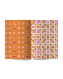 Sadie's Stickers Vibrant Blooms - Scrapbooking Paper Booklet^ Games + Activities