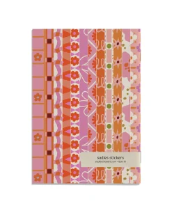 Sadie's Stickers Vibrant Blooms - Scrapbooking Paper Booklet^ Games + Activities