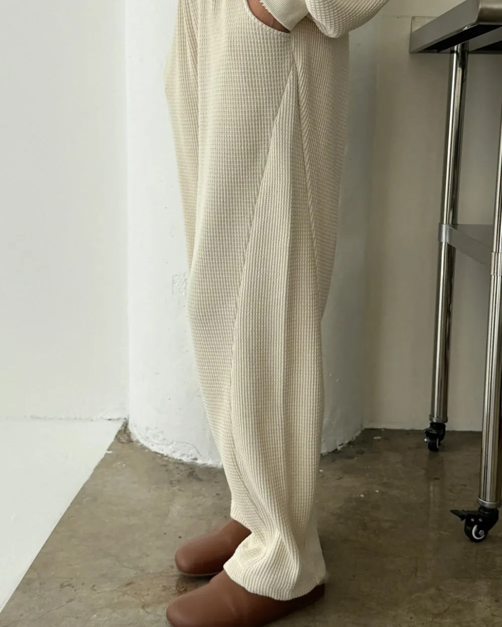 Le Bon Shoppe Waffle Lo Pants - Naturel^ Bottoms