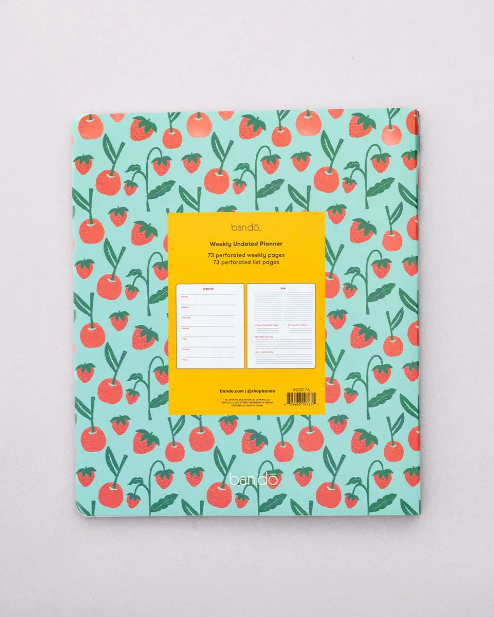 ban.do Weekly Undated Planner - Cherries and Strawberries^ Planners + Calendars
