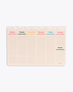 ban.do Week-to-Week Mega Desk Notepad - Daisies^ Desk Accessories